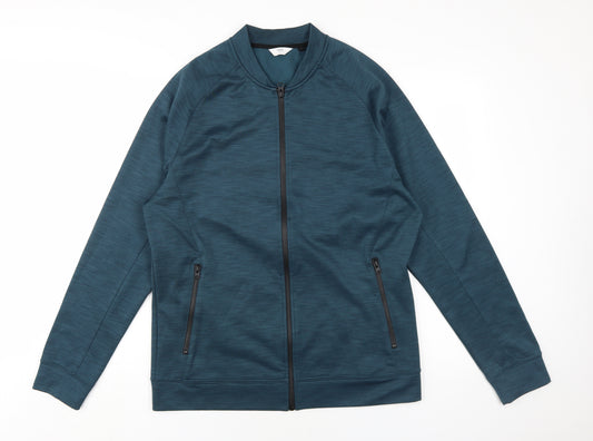 Next Men's Blue Bomber Jacket Large for Autumn Spring