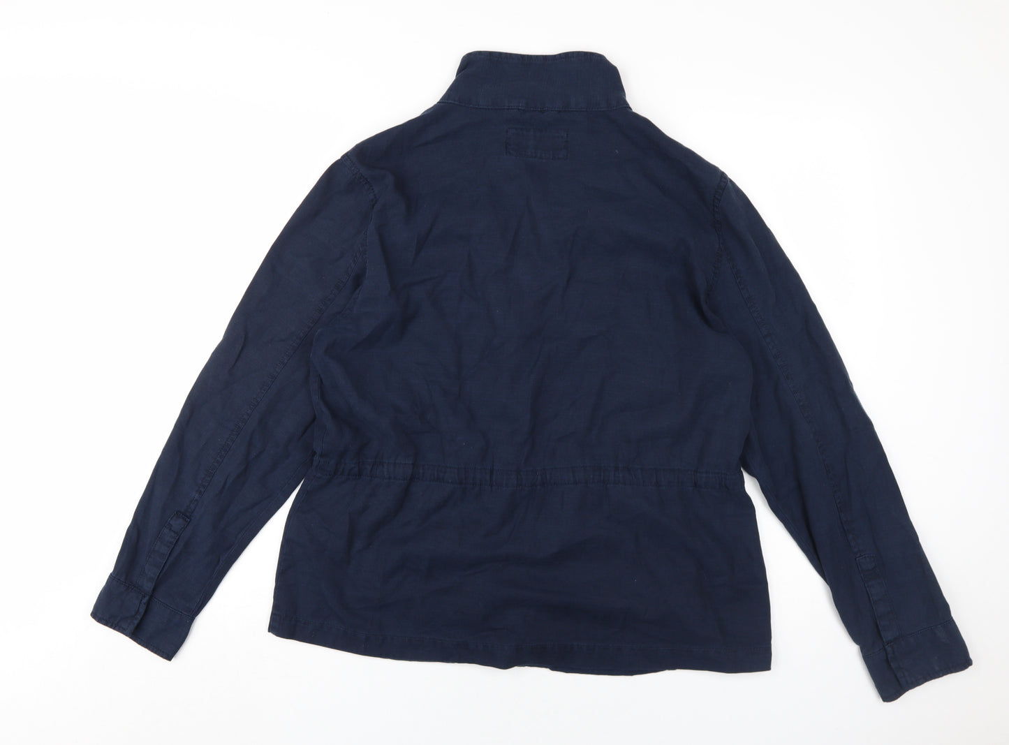 Marks and Spencer Women's Blue Military Jacket Size 12
