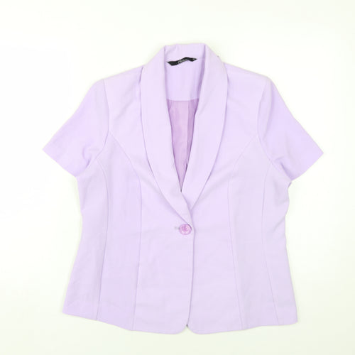 BM Collection Women's Purple Blazer Size 14 Regular