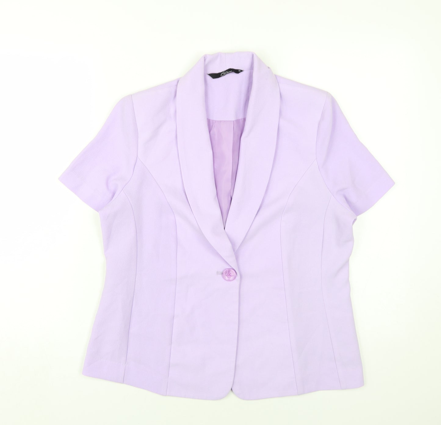 BM Collection Women's Purple Blazer Size 14 Regular