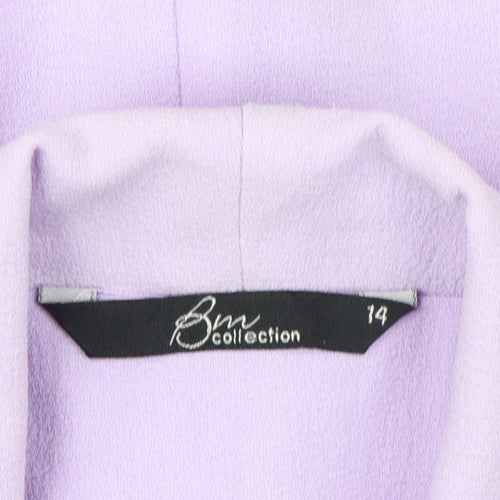 BM Collection Women's Purple Blazer Size 14 Regular