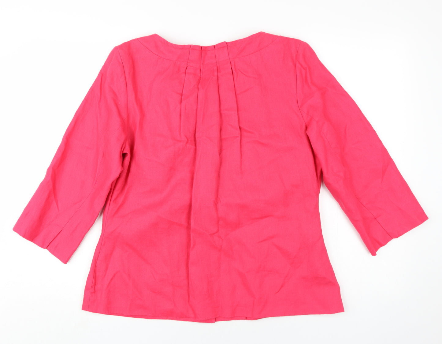 Per Una Women's Pink Linen Jacket Size 16