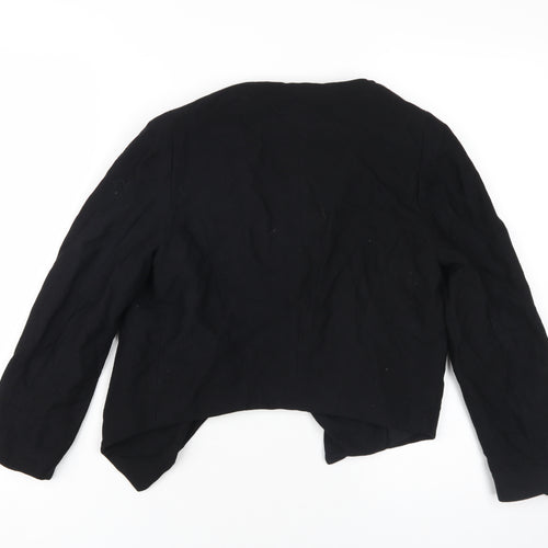 Topshop Women's Black Biker Jacket Size 8 Casual