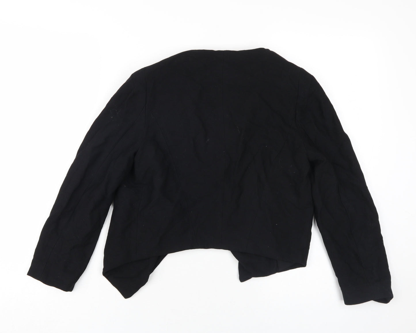 Topshop Women's Black Biker Jacket Size 8 Casual