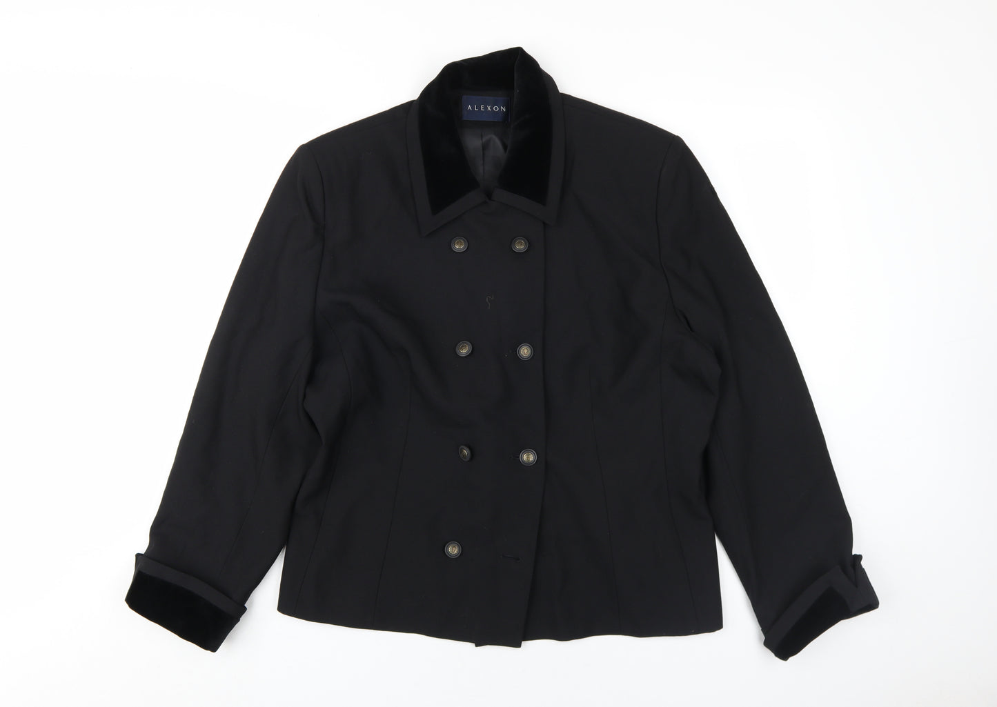 Alexon Women's Black Short Pea Coat, Size 18