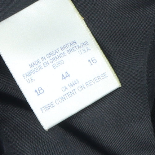 Alexon Women's Black Short Pea Coat, Size 18