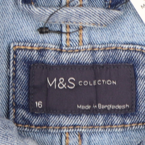 Marks and Spencer Women’s Blue Denim Jacket Size 16