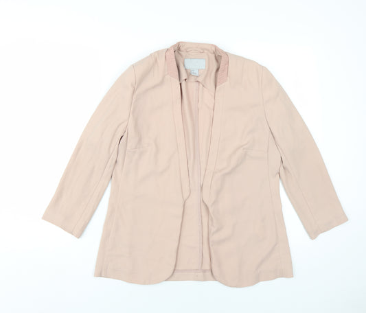 H&M Beige Women's Blazer, Size 10, Long Sleeve