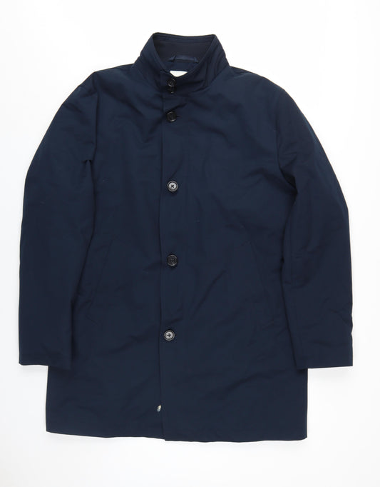 Marks and Spencer Men's Blue Rain Coat Size L