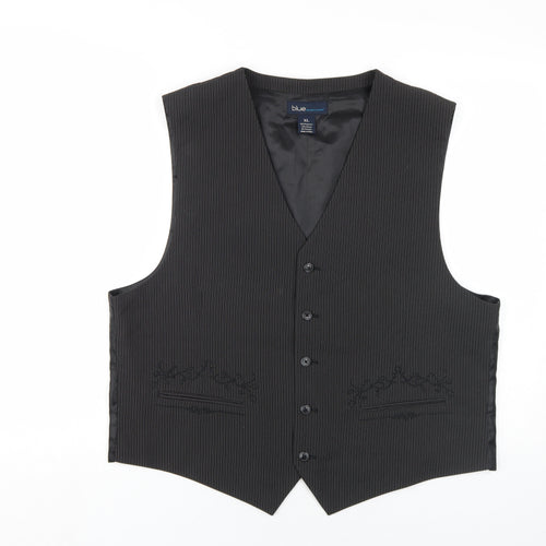 Pronto Uomo Men's Black XL Suit Waistcoat