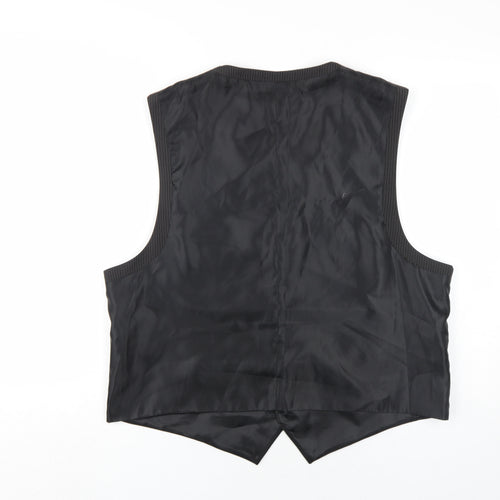 Pronto Uomo Men's Black XL Suit Waistcoat