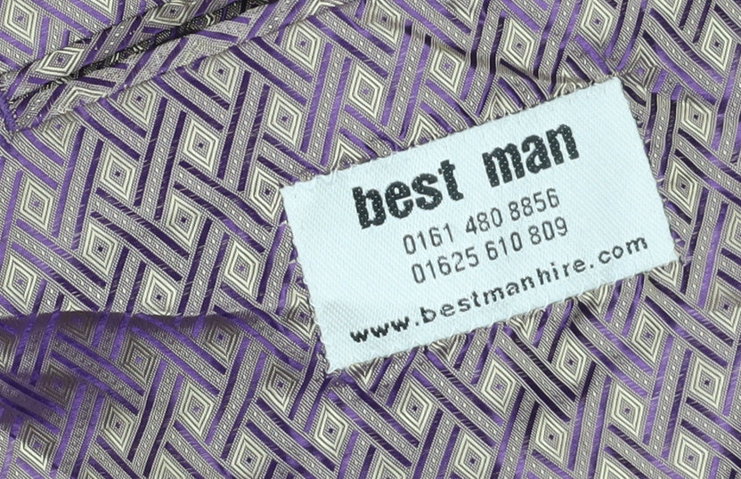 Best Man Men's Purple Tweed Coat, Size 50S, Wedding Style