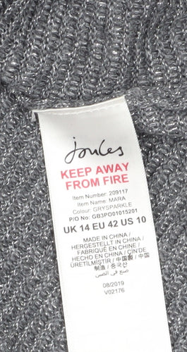 Joules Women's Grey Pullover Jumper Size 14