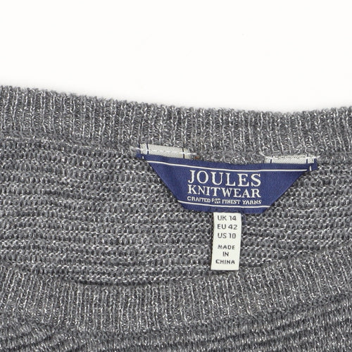 Joules Women's Grey Pullover Jumper Size 14