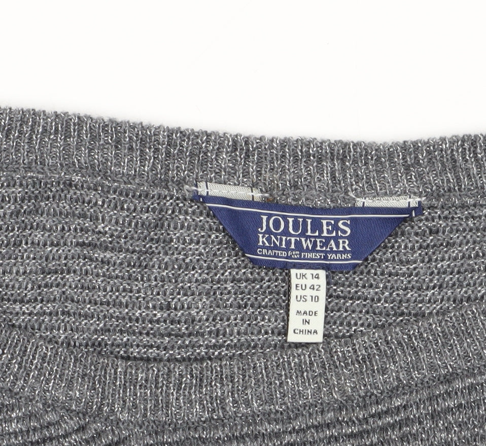 Joules Women's Grey Pullover Jumper Size 14