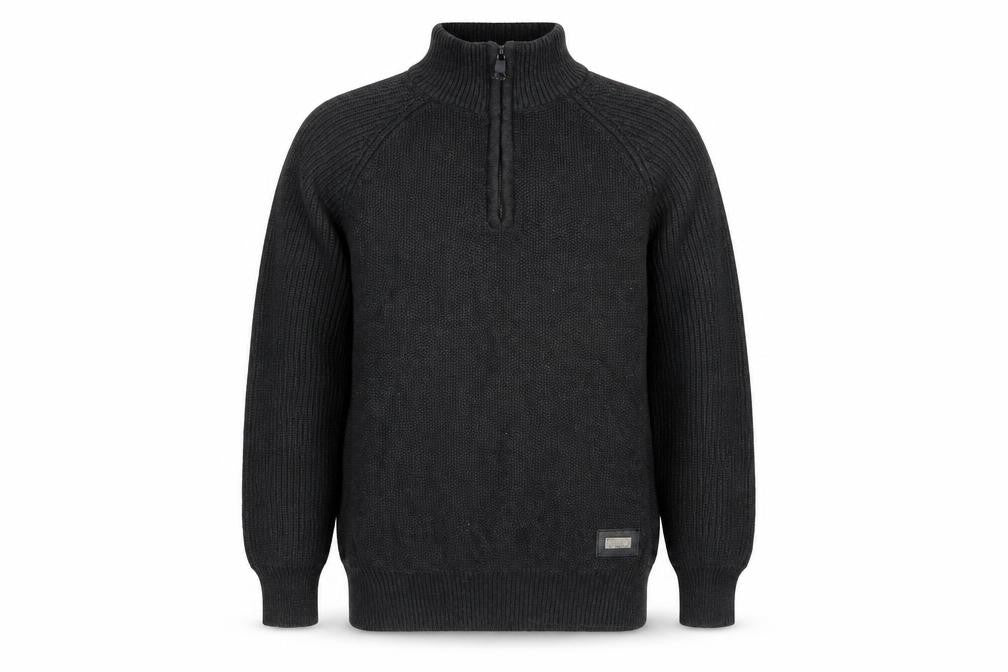 Front view of Brave Soul Men's Black M jumper