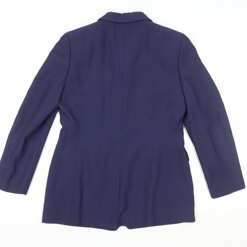 Jaeger Women's Blue Blazer UK 12 Formal Business