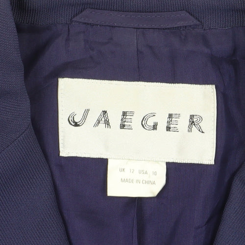 Jaeger Women's Blue Blazer UK 12 Formal Business