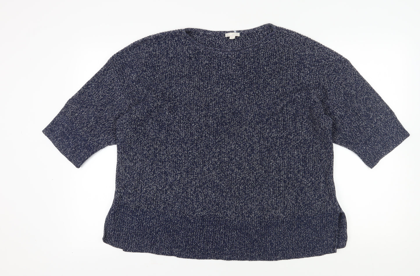 Gap Women's Blue Chunky-Knit Pullover Jumper M