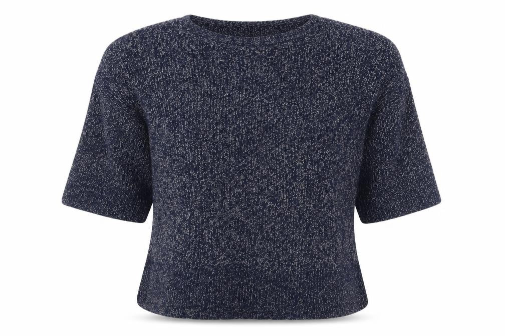 Front view of Gap Women's Blue Chunky-Knit jumper M