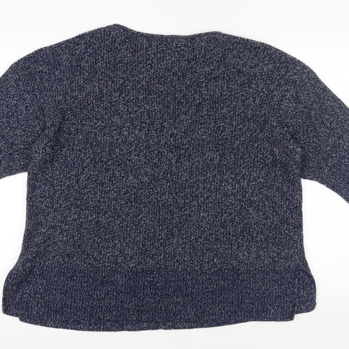 Gap Women's Blue Chunky-Knit Pullover Jumper M