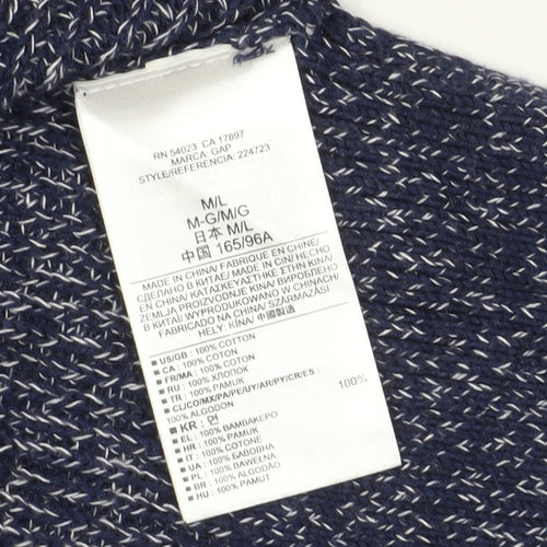 Gap Women's Blue Chunky-Knit Pullover Jumper M