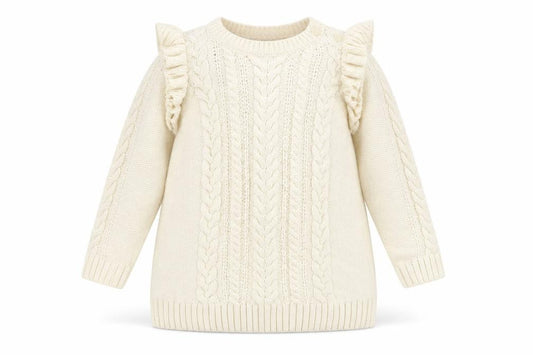 Front view of Baby Gap Ivory Knit jumper 3-6 Months unisex