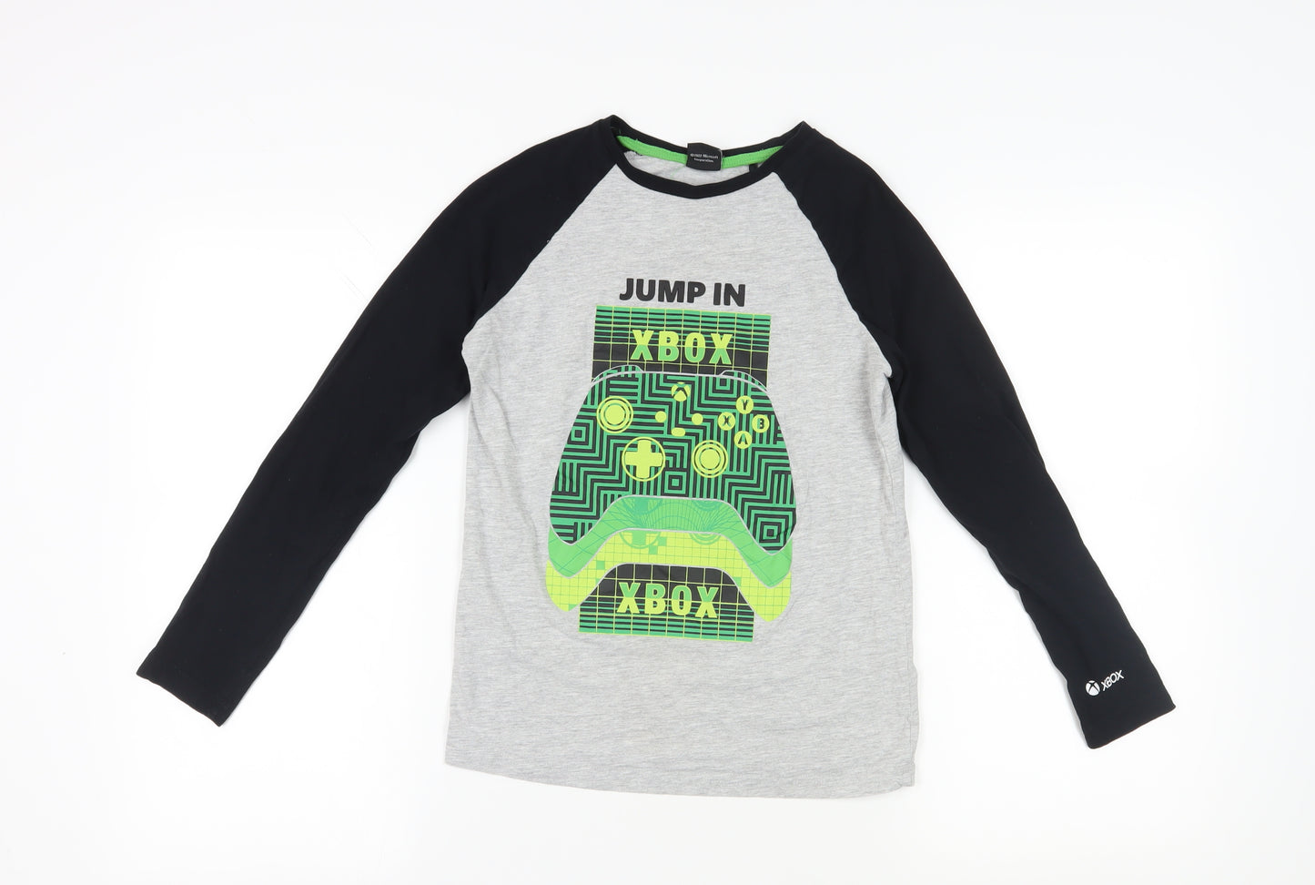 Xbox Boys Grey & Black Gaming Long Sleeve T-Shirt 12-13 Years