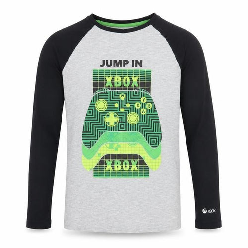 Xbox Boys Grey & Black Gaming Long Sleeve T-Shirt 12-13 Years