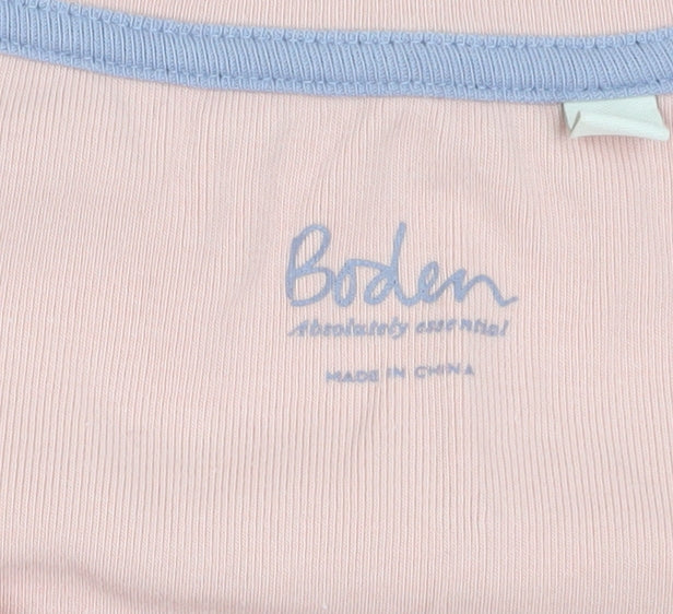 Boden Women's Pink Basic T-Shirt M Casual Short Sleeve