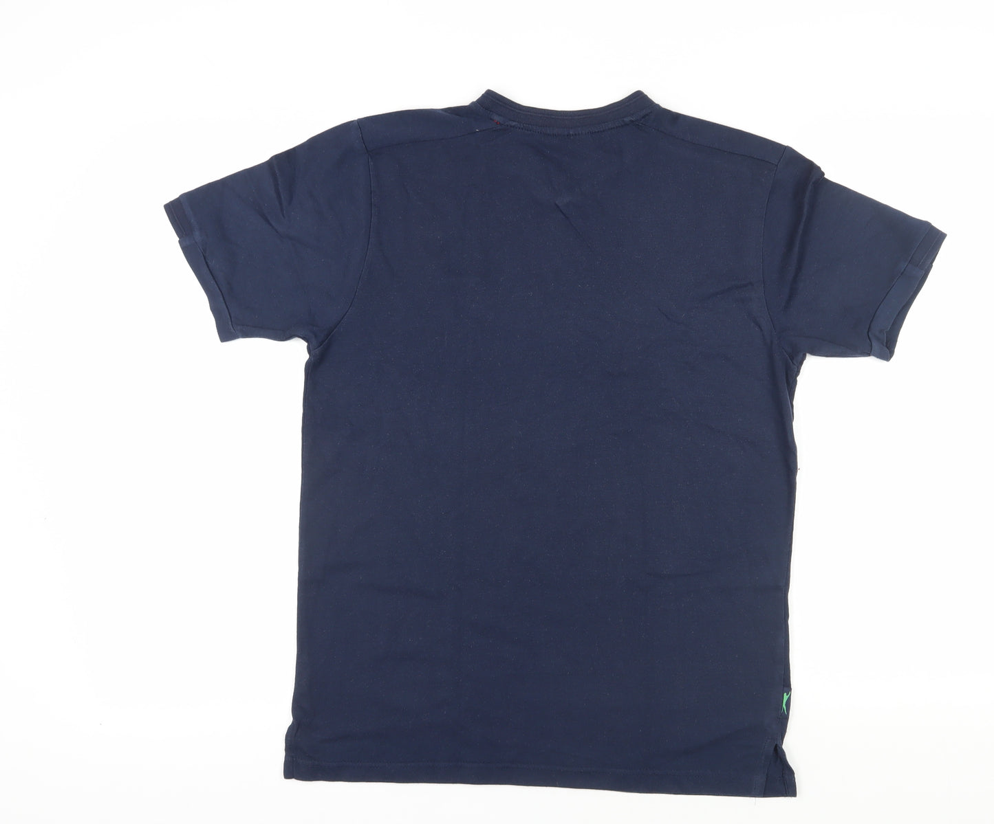 Slazenger Men's Blue V-Neck T-Shirt Medium