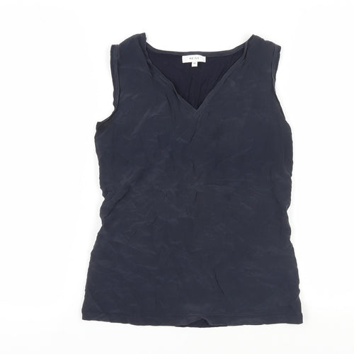 Reiss Women's Blue Silk Tank Top - XS V-Neck