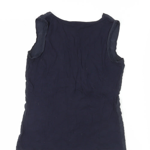 Reiss Women's Blue Silk Tank Top - XS V-Neck