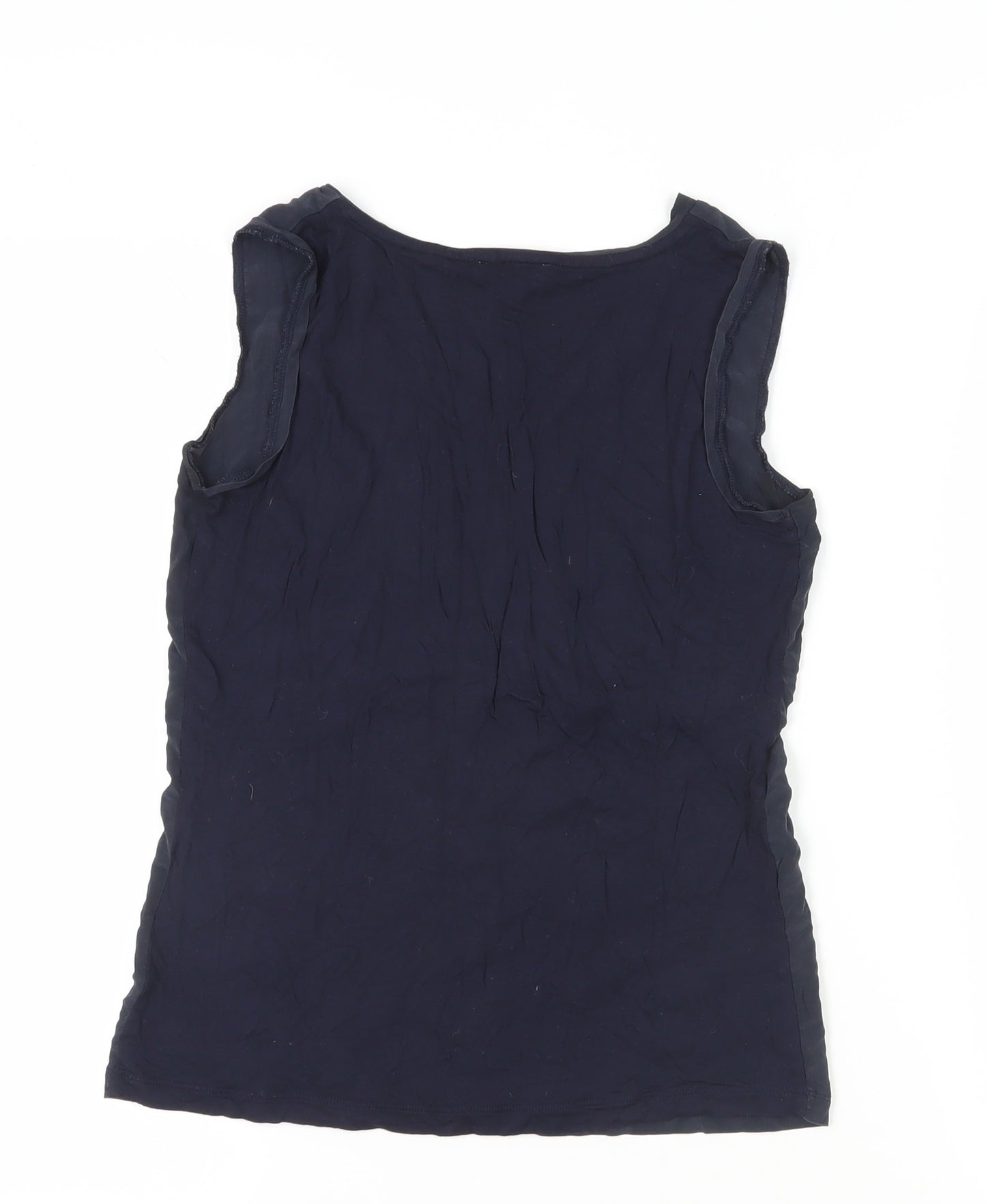 Reiss Women's Blue Silk Tank Top - XS V-Neck