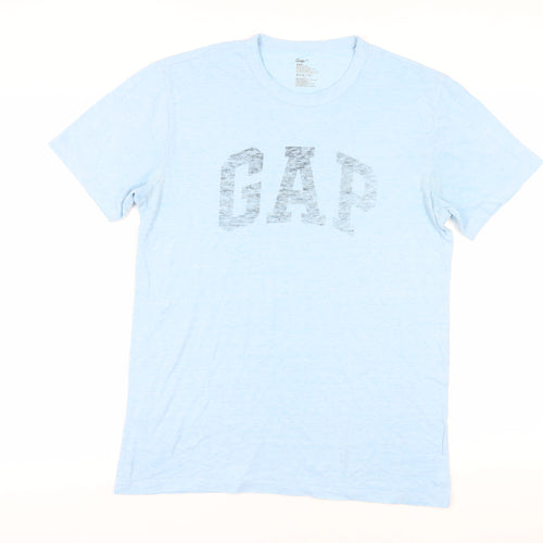 GAP Men's Blue Logo T-Shirt Medium Short Sleeve