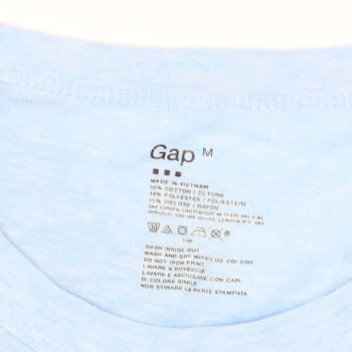 GAP Men's Blue Logo T-Shirt Medium Short Sleeve