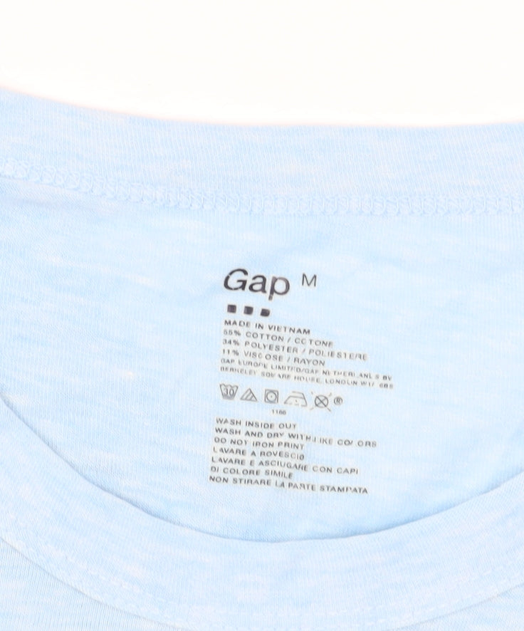 GAP Men's Blue Logo T-Shirt Medium Short Sleeve