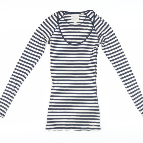 Jack Wills Women's Blue Striped T-Shirt Dress, Size 12