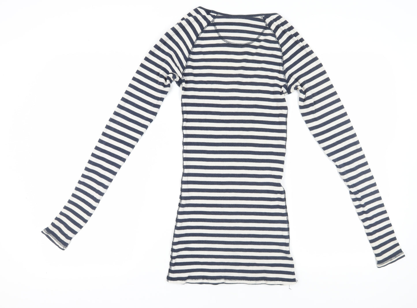 Jack Wills Women's Blue Striped T-Shirt Dress, Size 12