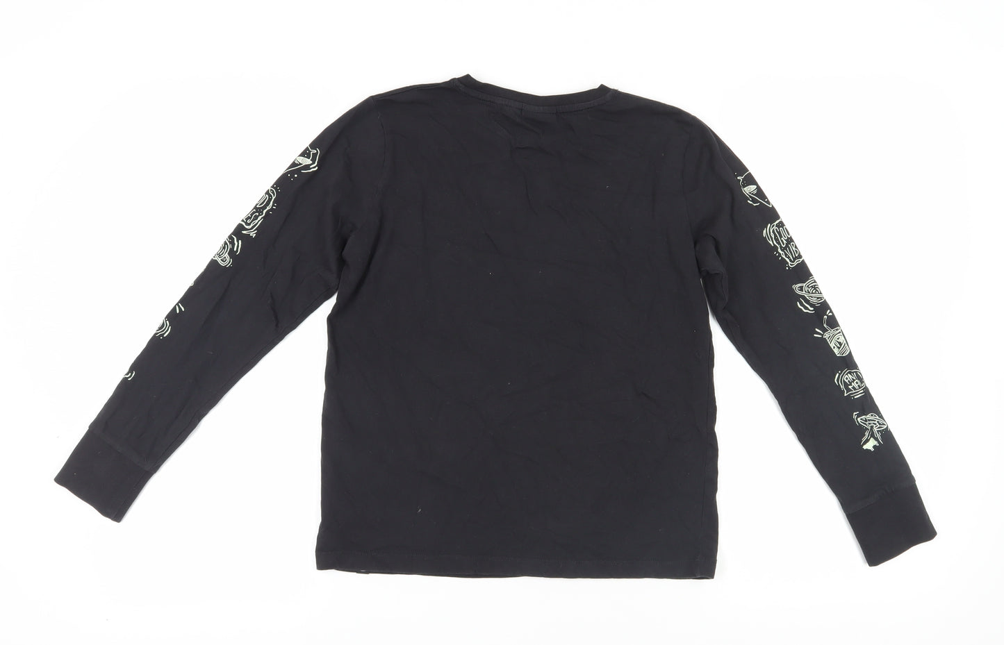 Animal Boys Black Long Sleeve T-Shirt Size 11-12