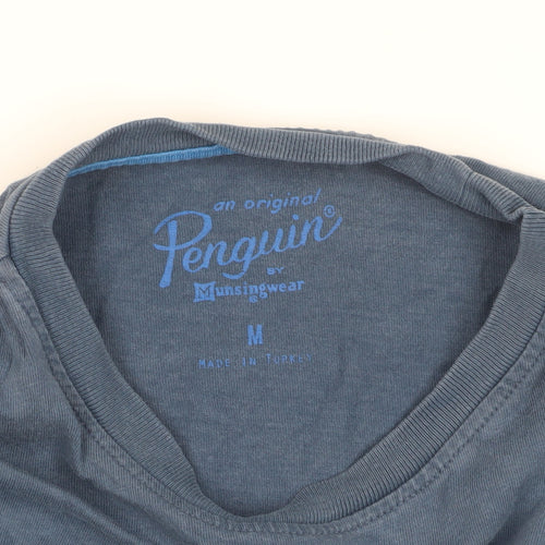 Original Penguin Blue Graphic Print Men's T-Shirt M