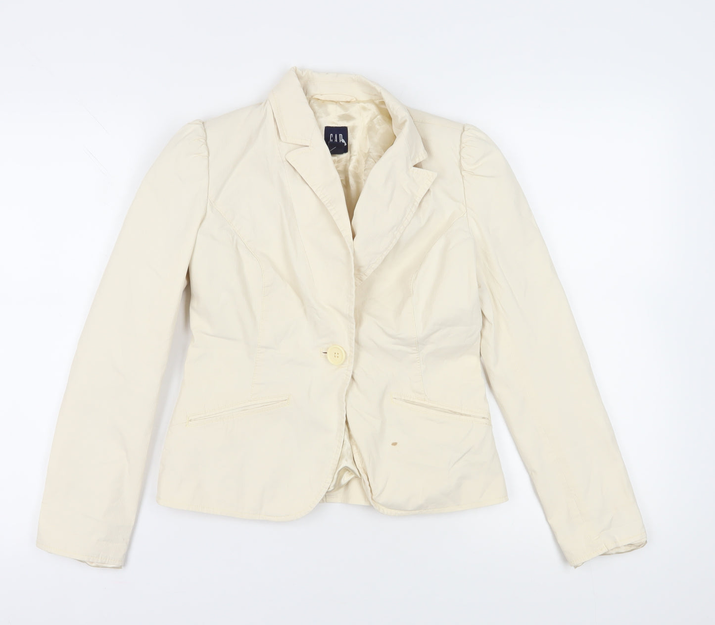 Gap Women's Beige Blazer Size 10 Regular Cotton