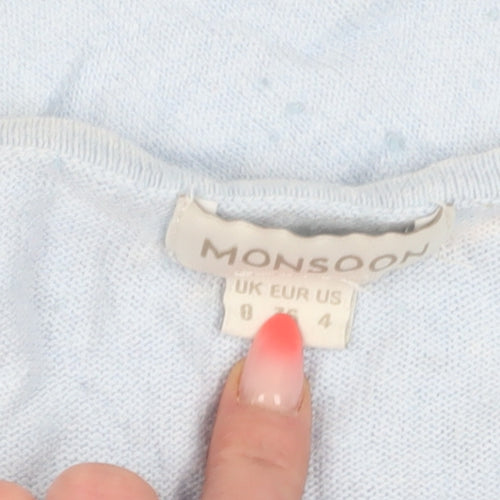 Monsoon Women's Blue Winter Pullover Jumper Size 8