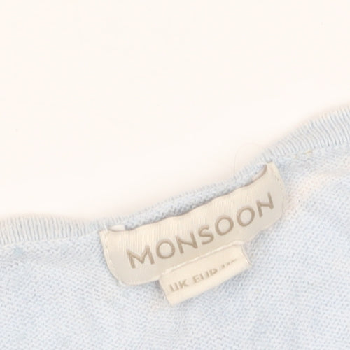 Monsoon Women's Blue Winter Pullover Jumper Size 8