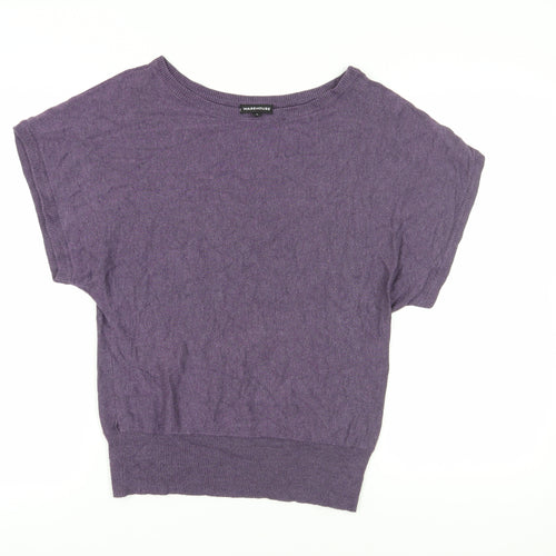 Warehouse Women's Purple Pullover Jumper - Size 12