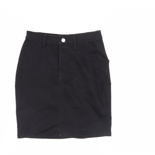 Topshop Women's Black Pencil Skirt Size 8 Casual Chic