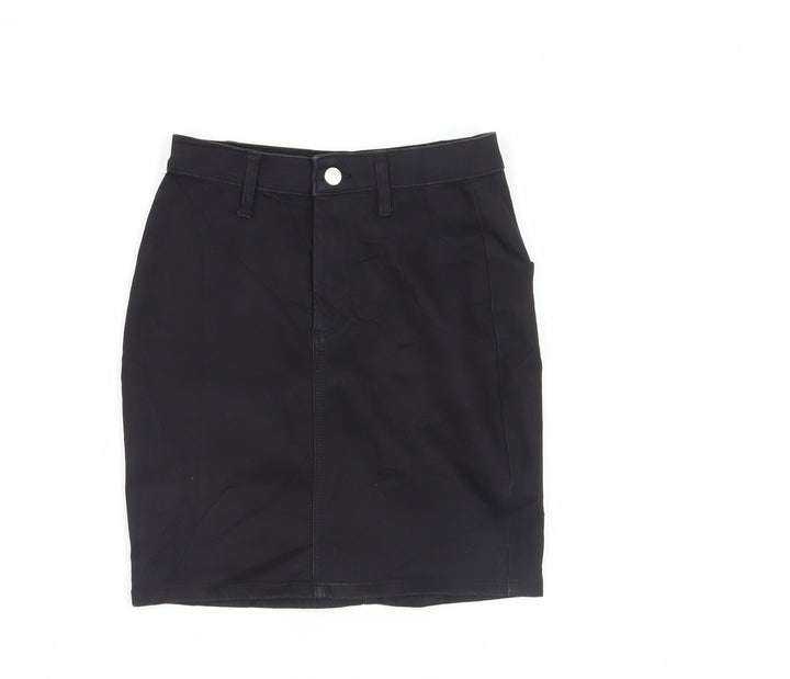 Topshop Women's Black Pencil Skirt Size 8 Casual Chic