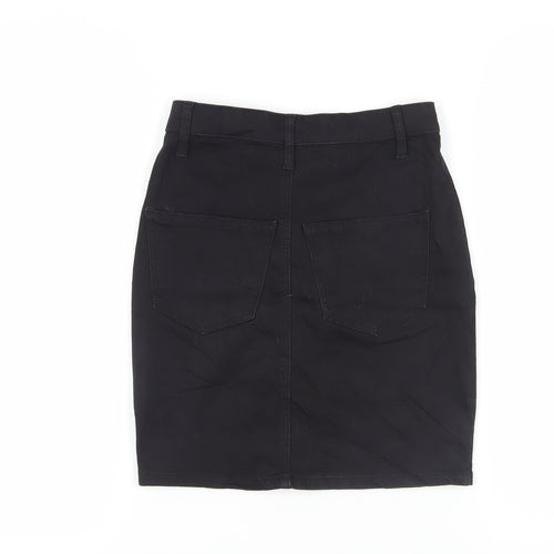 Topshop Women's Black Pencil Skirt Size 8 Casual Chic