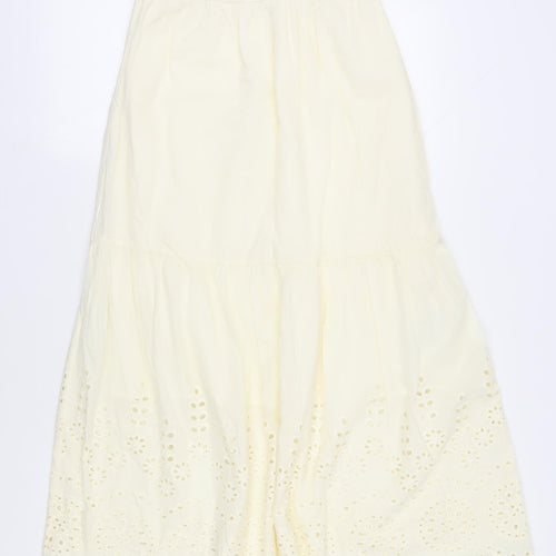 Marks & Spencer Women’s Ivory Long Peasant Skirt Size 8