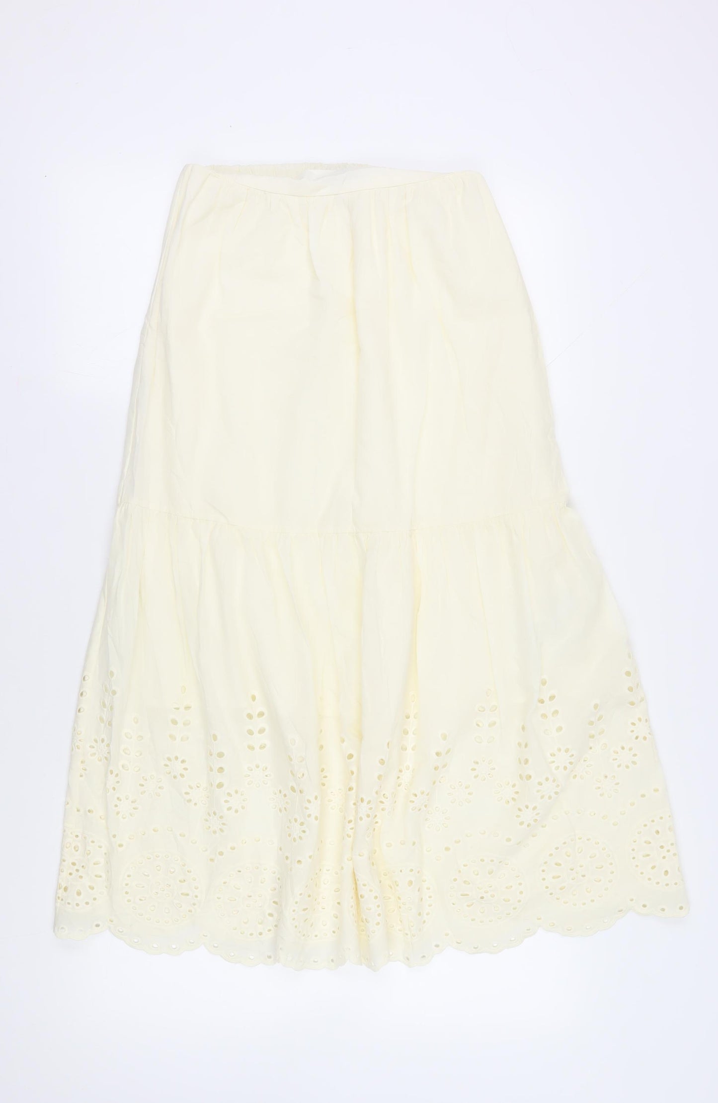 Marks & Spencer Women’s Ivory Long Peasant Skirt Size 8